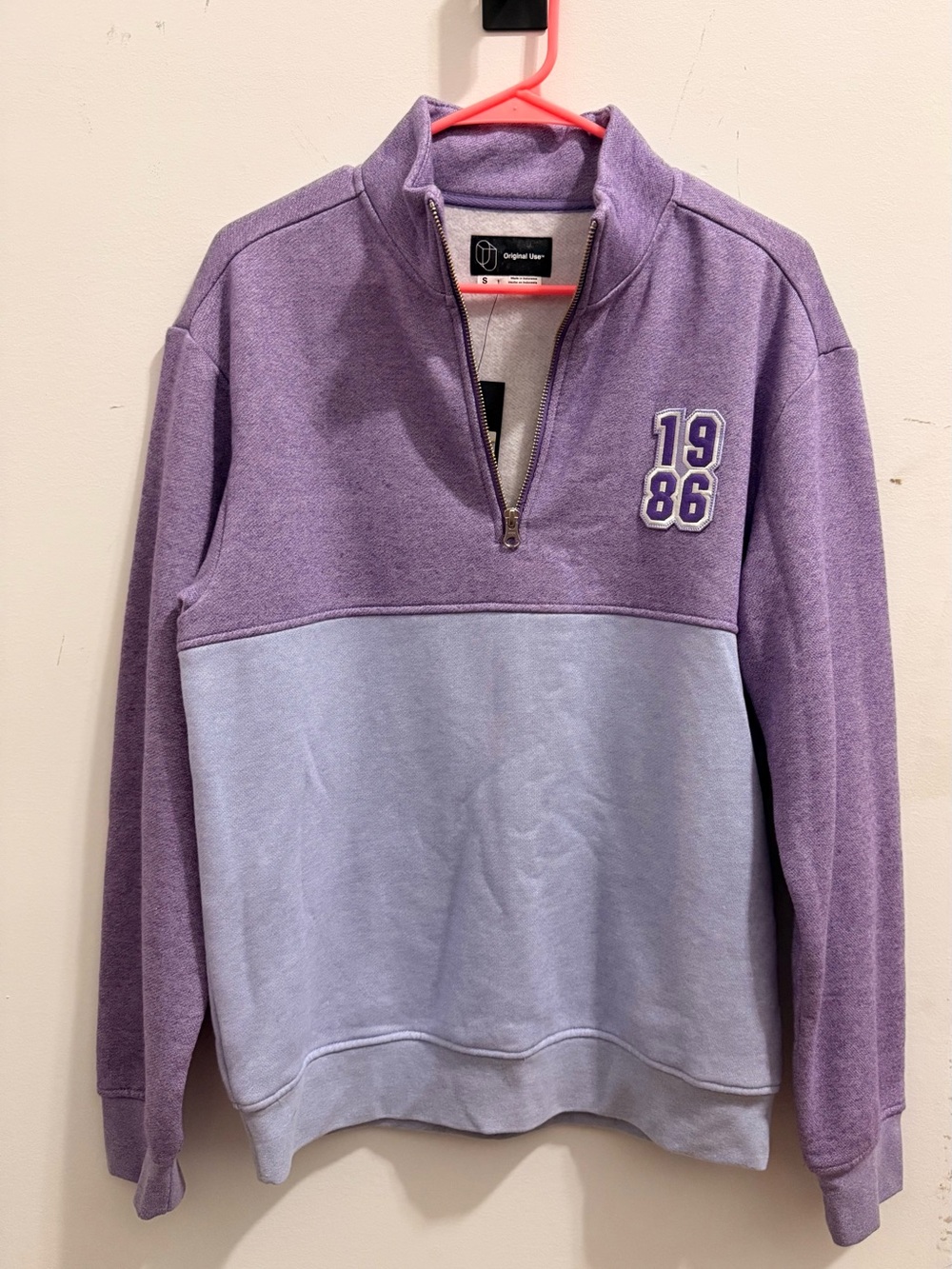 Original Use Purple Heather Quarter-Zip Pullover